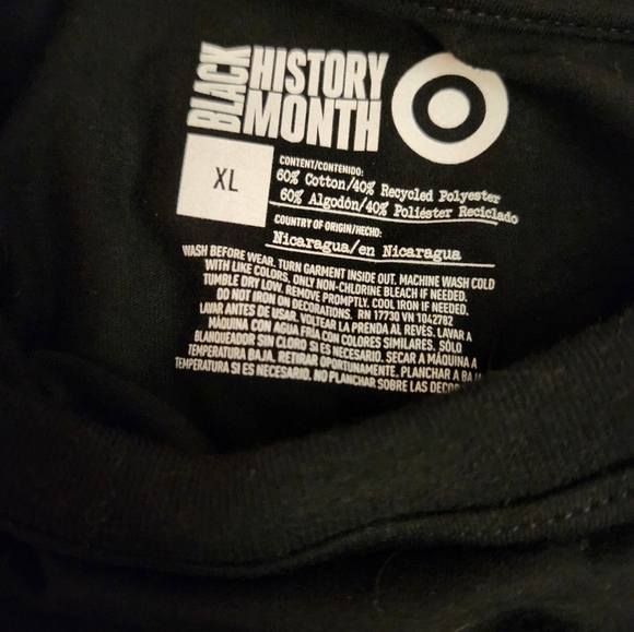 Children's Black History Month XL Black shirt with bright graphic - Picture 3 of 3